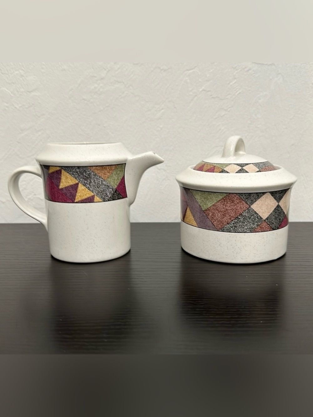 Studio Nova Palm Desert Creamer Pitcher & Lidded Sugar Bowl Set
